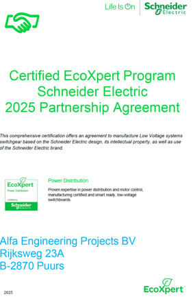 Scheider EcoXpert Partnerschip